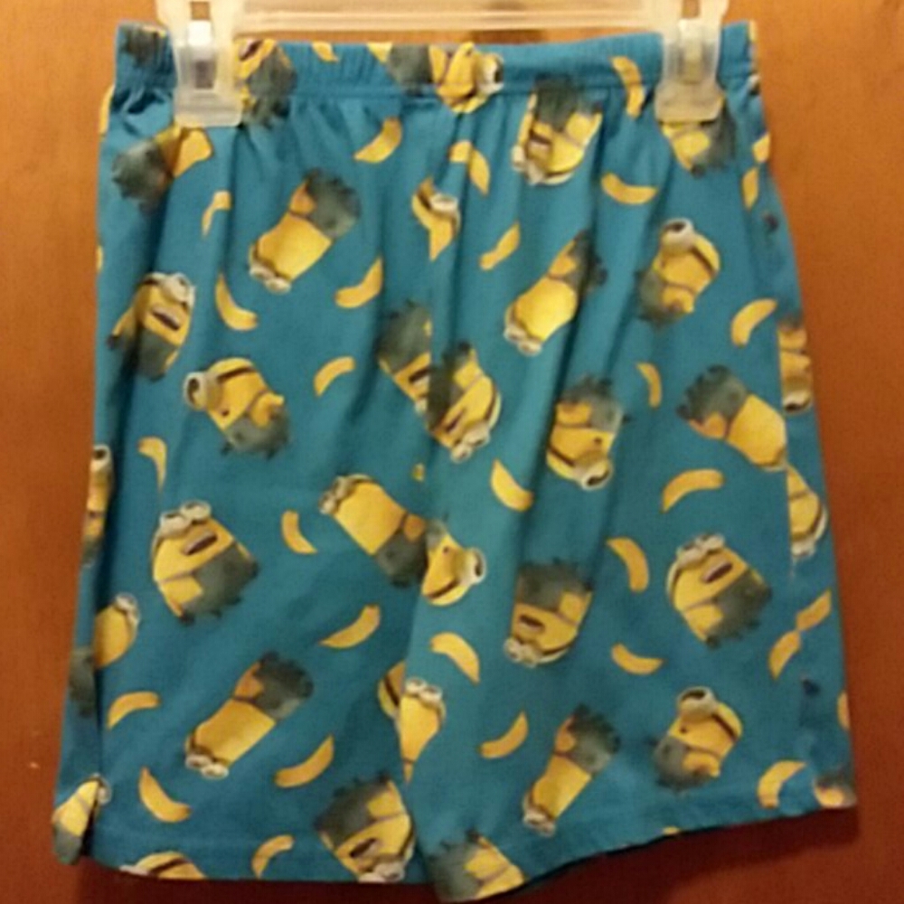 Boys Minion Pajama Shorts Size 6